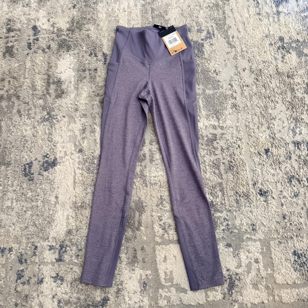 The North Face Dune Sky Tight Leggings Womens Small Purple UPF 40+ FlashDry
